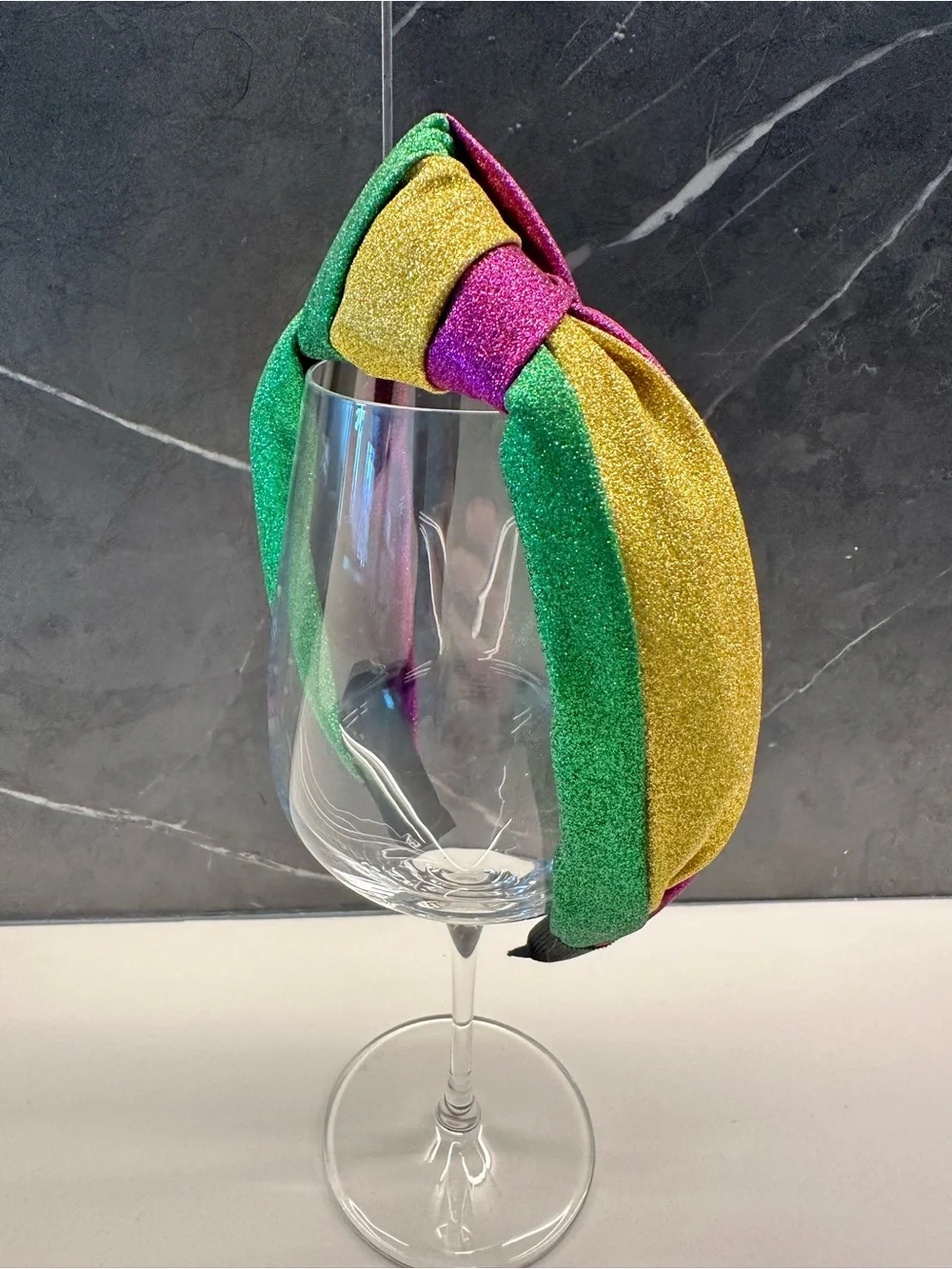 Glitter Knotted Headband - Women Mardi Gras Accessories